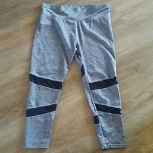 Leggings with fish net slits